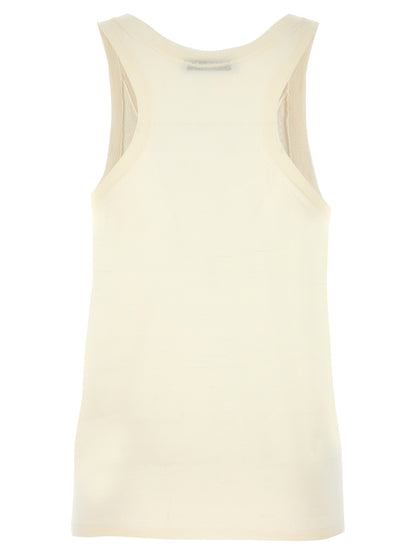 Camisetas sin mangas Max Mara de cachemir blanco