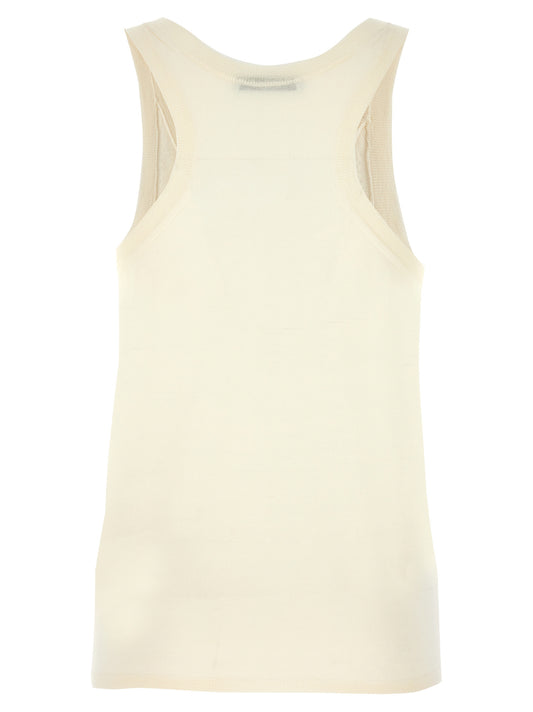 Camisetas sin mangas Max Mara de cachemir blanco