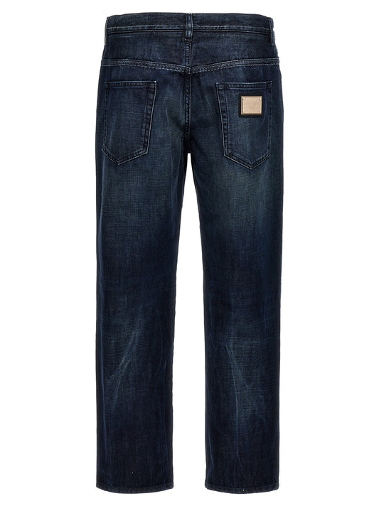 Vaqueros pitillo Dolce & Gabbana de algodón azul