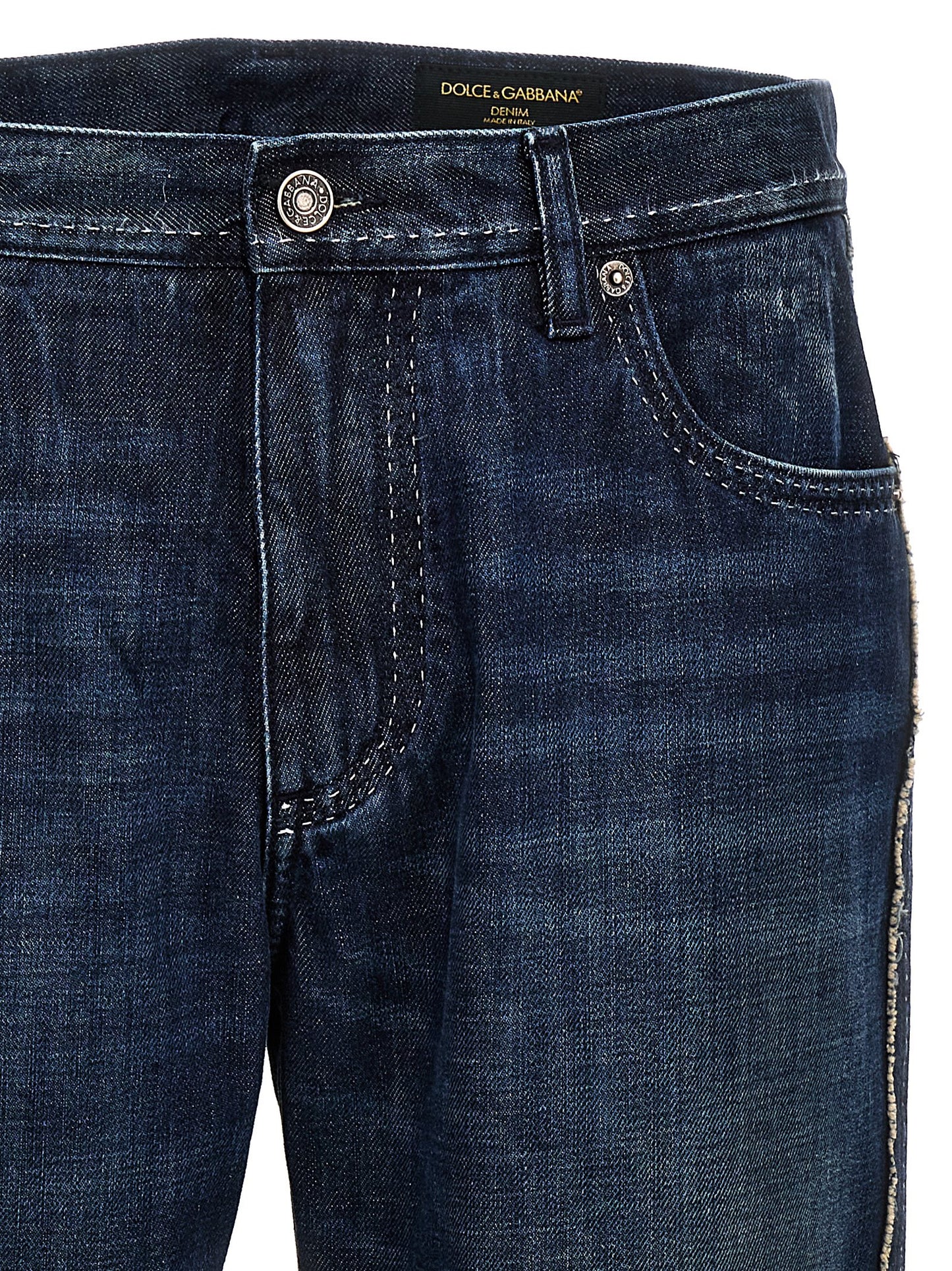 Jean skinny Dolce & Gabbana en coton bleu