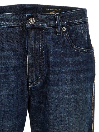 Jean skinny Dolce & Gabbana en coton bleu
