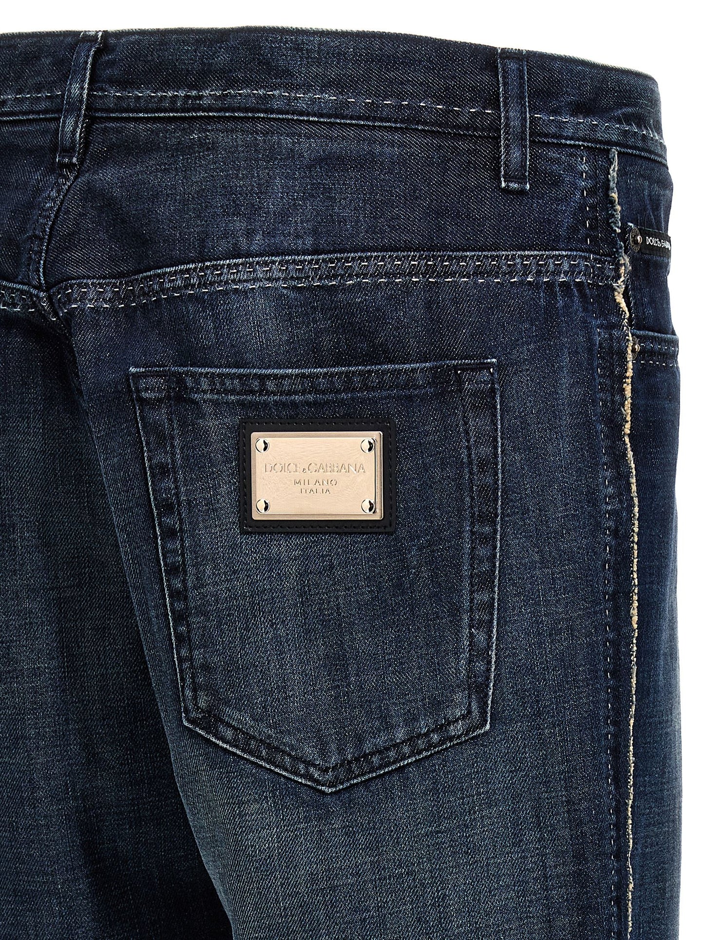 Jean skinny Dolce & Gabbana en coton bleu