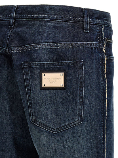 Jean skinny Dolce & Gabbana en coton bleu