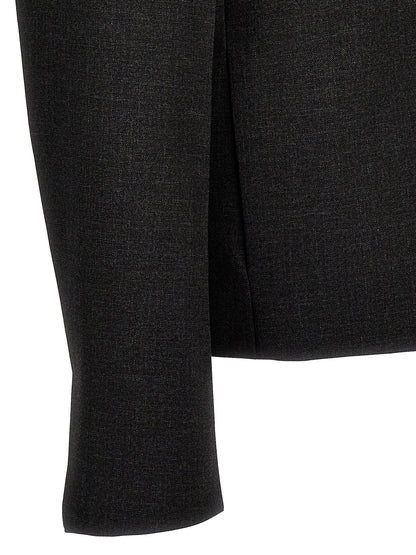 Veste zippée en laine vierge grise Givenchy