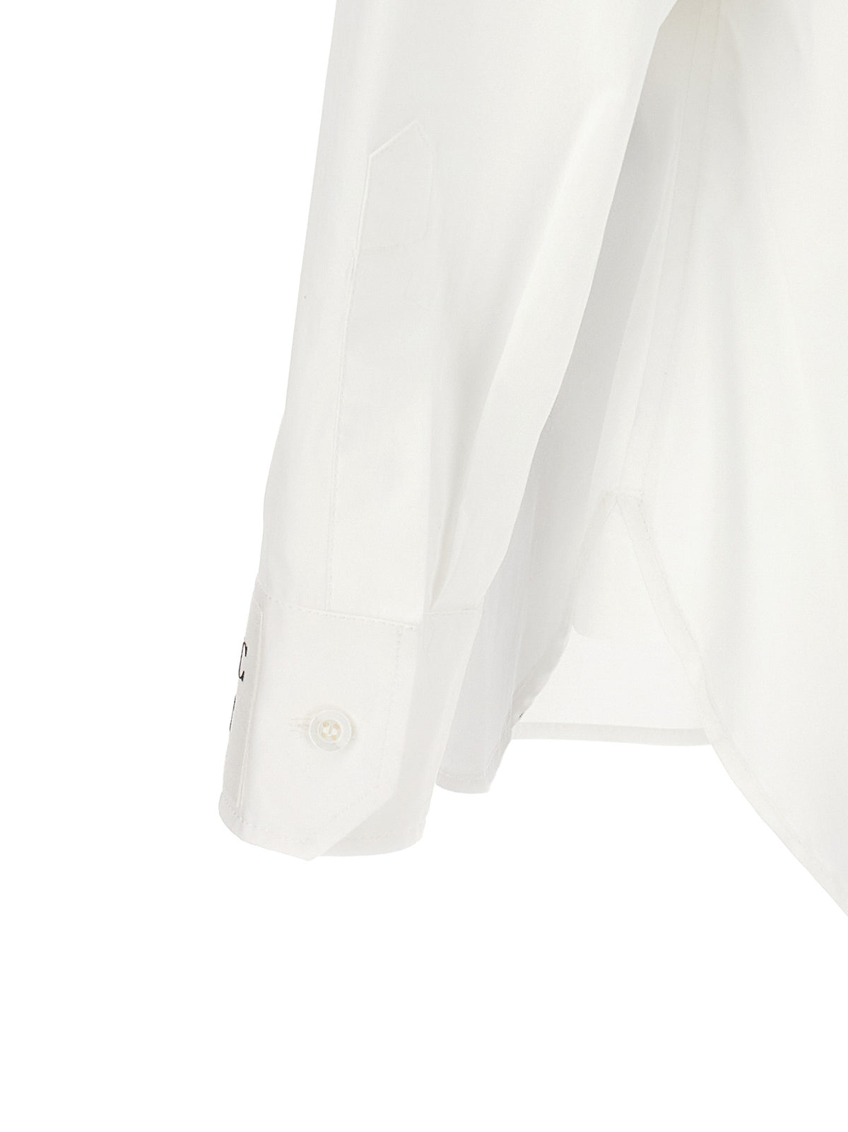 Camisa Moschino De Algodón Blanco Corte Clásico Moderno