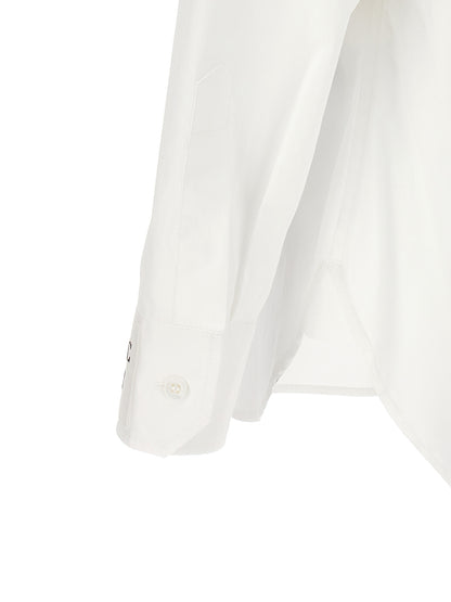 Camisa Moschino De Algodón Blanco Corte Clásico Moderno