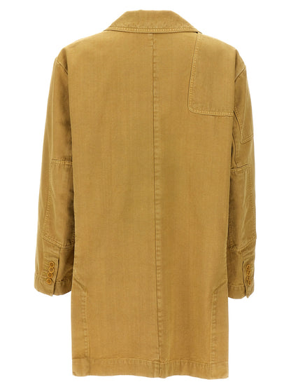 Max Mara Blazer de algodón beige