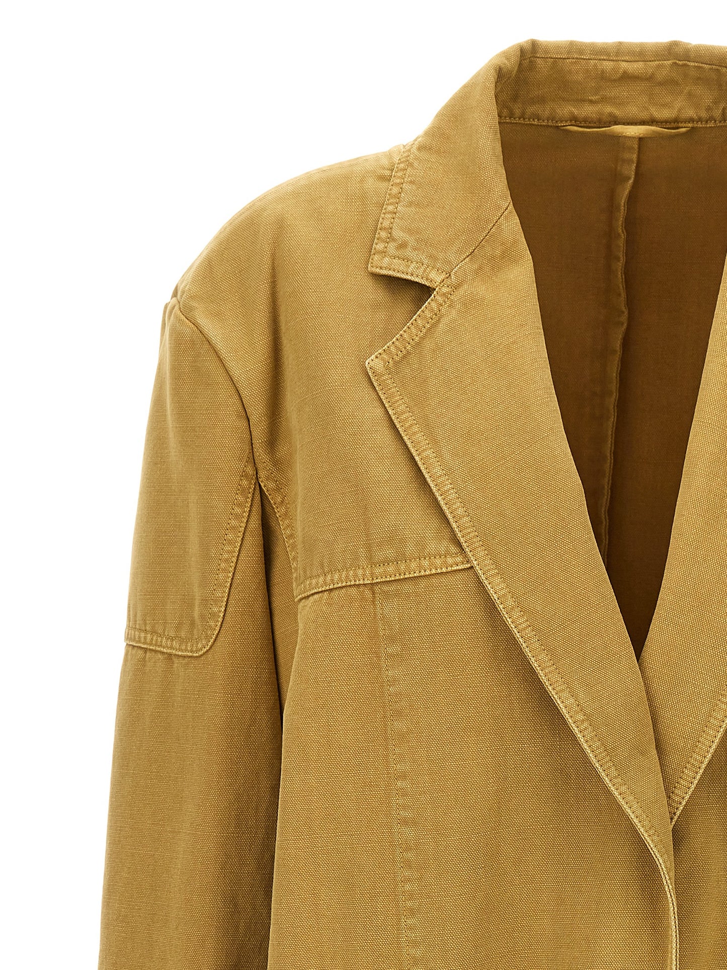 Max Mara Blazer de algodón beige