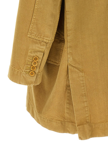 Max Mara Blazer de algodón beige