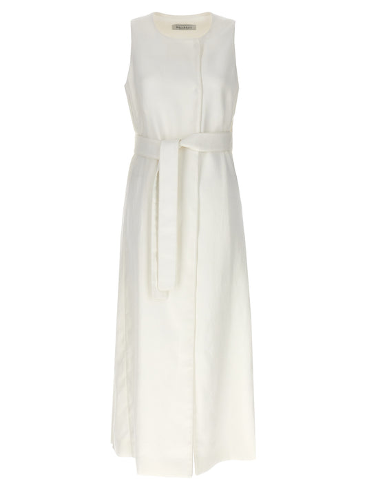 Chaqueta sin mangas de lino blanco Max Mara