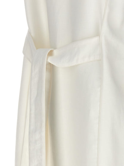 Chaqueta sin mangas de lino blanco Max Mara