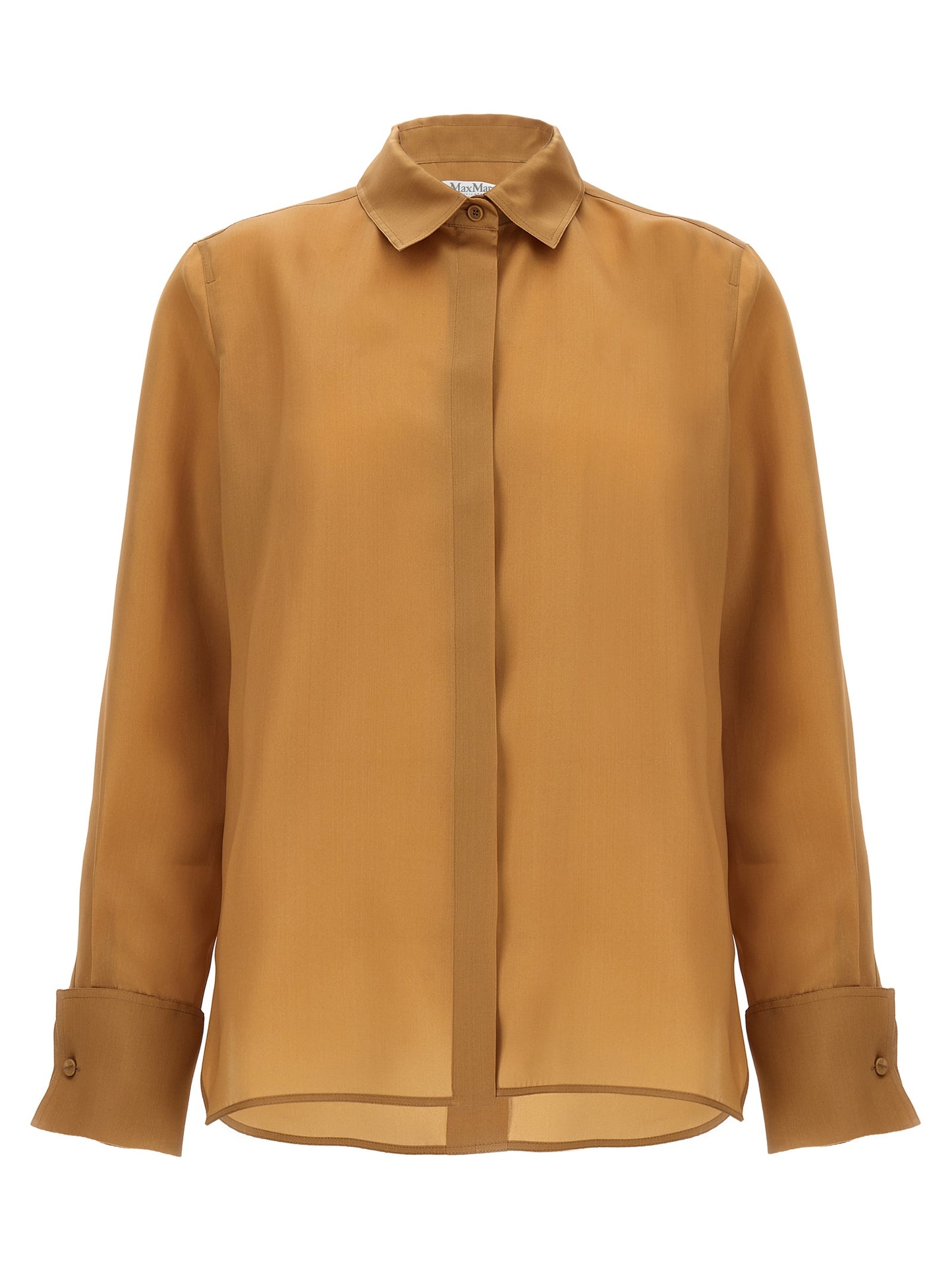 Blusa de seda beige Max Mara