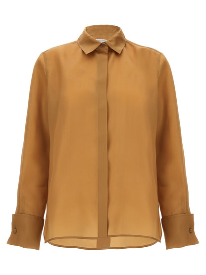 Blusa de seda beige Max Mara