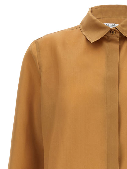 Blusa de seda beige Max Mara