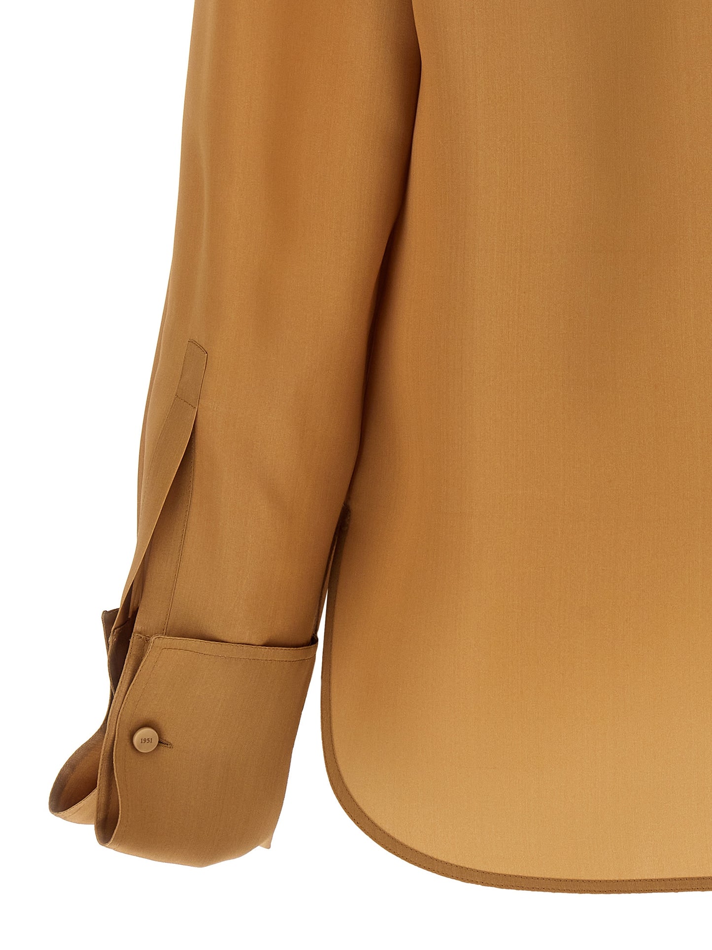 Blusa de seda beige Max Mara