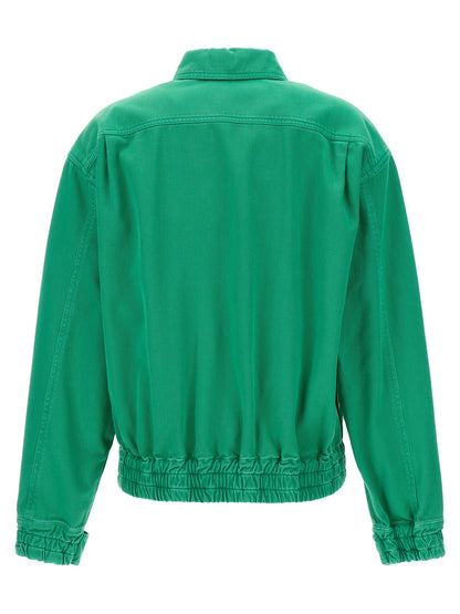 Chaqueta larga bicolor de algodón Max Mara