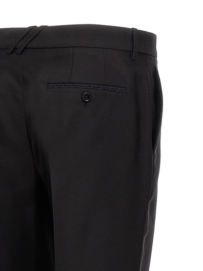 Pantalon de costume Burberry en laine vierge noire