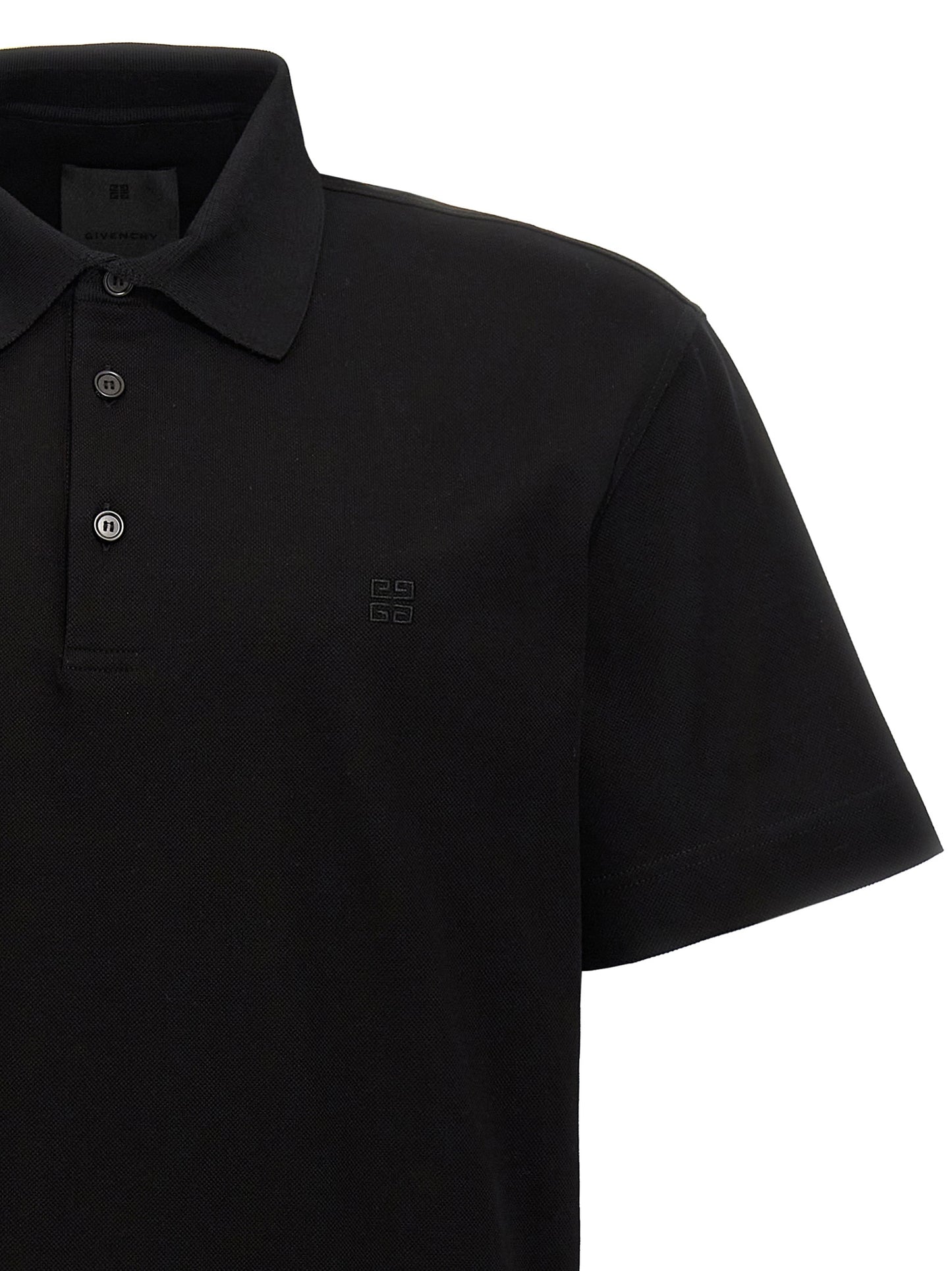 Men's Givenchy Black Cotton Polo Shirt