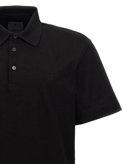Men's Givenchy Black Cotton Polo Shirt