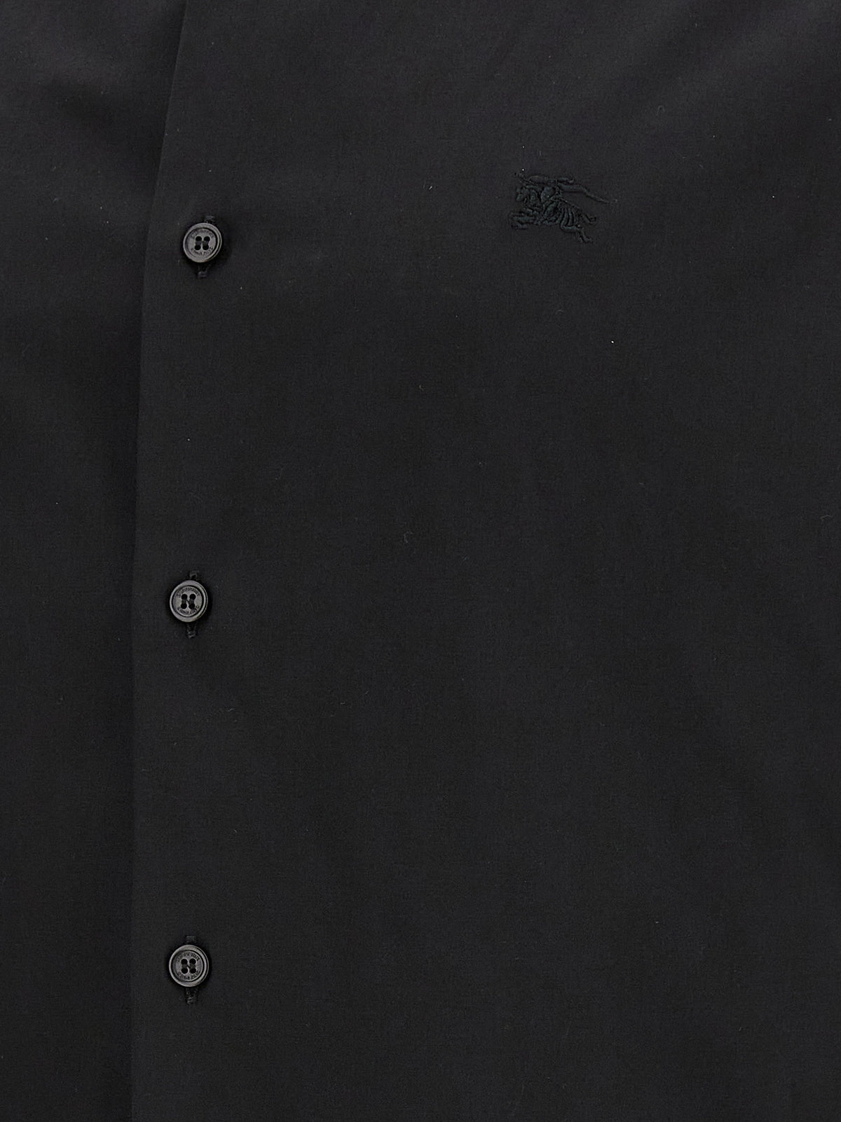 Black Stretchy Cotton Blouse Sherfield Model Burberry
