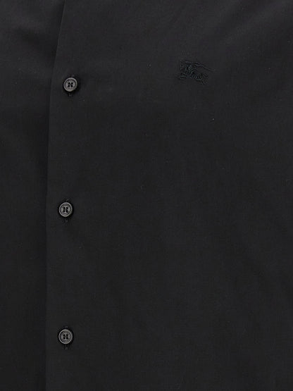 Black Stretchy Cotton Blouse Sherfield Model Burberry