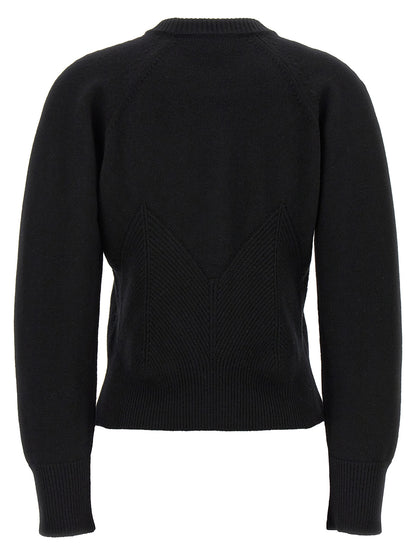 Cárdigan de lana negra Alexander McQueen