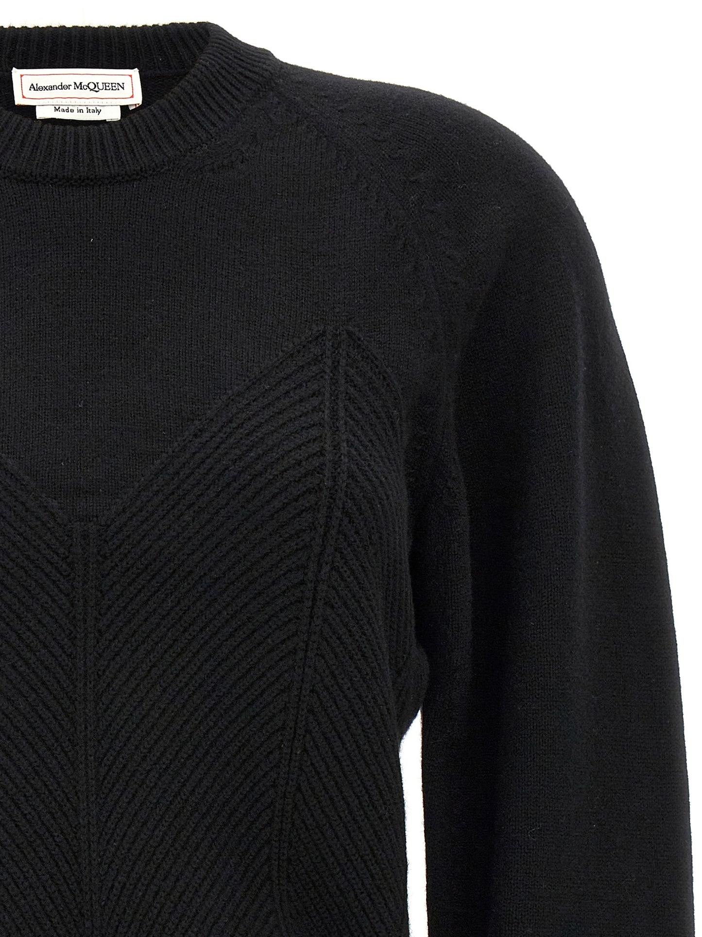 Cárdigan de lana negra Alexander McQueen