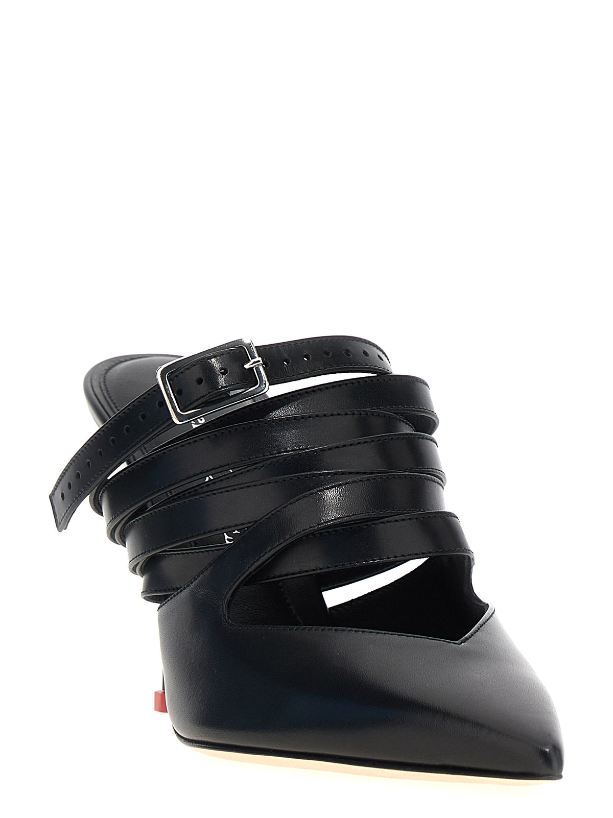Alexander McQueen Escarpins en cuir de veau noir