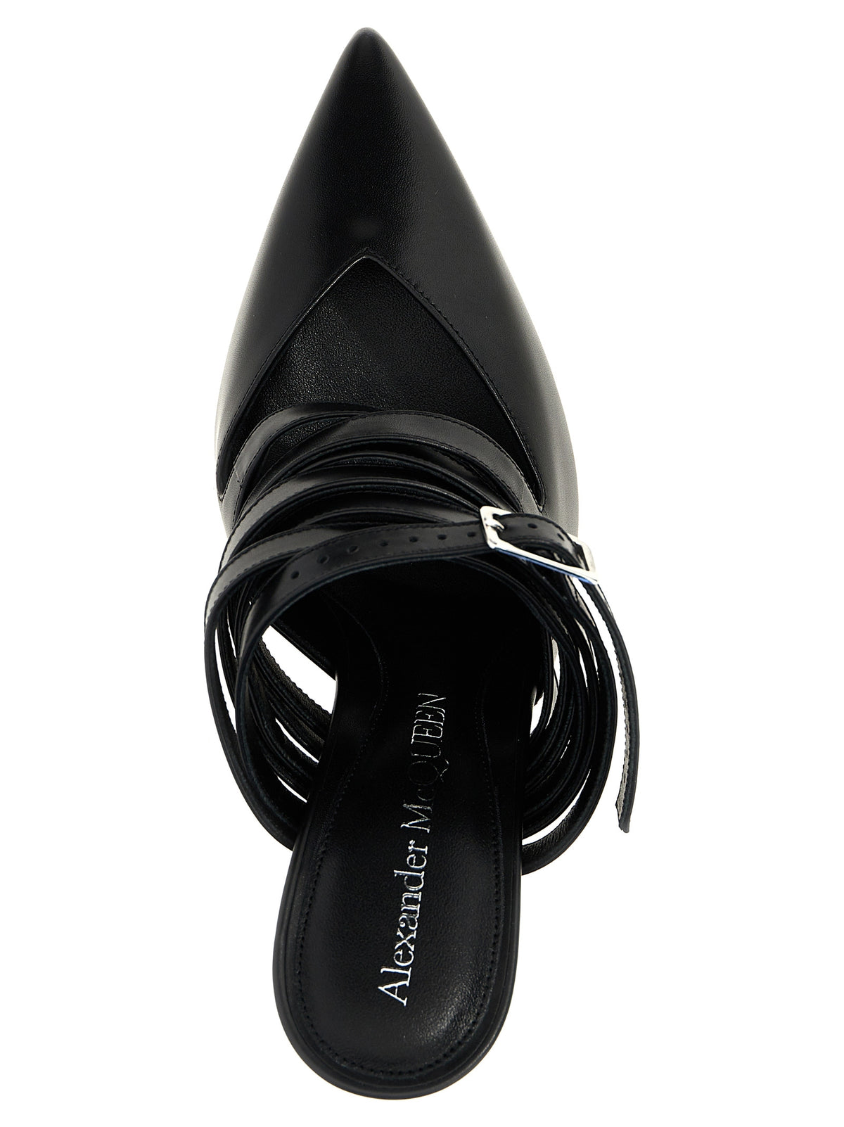 Alexander McQueen Escarpins en cuir de veau noir