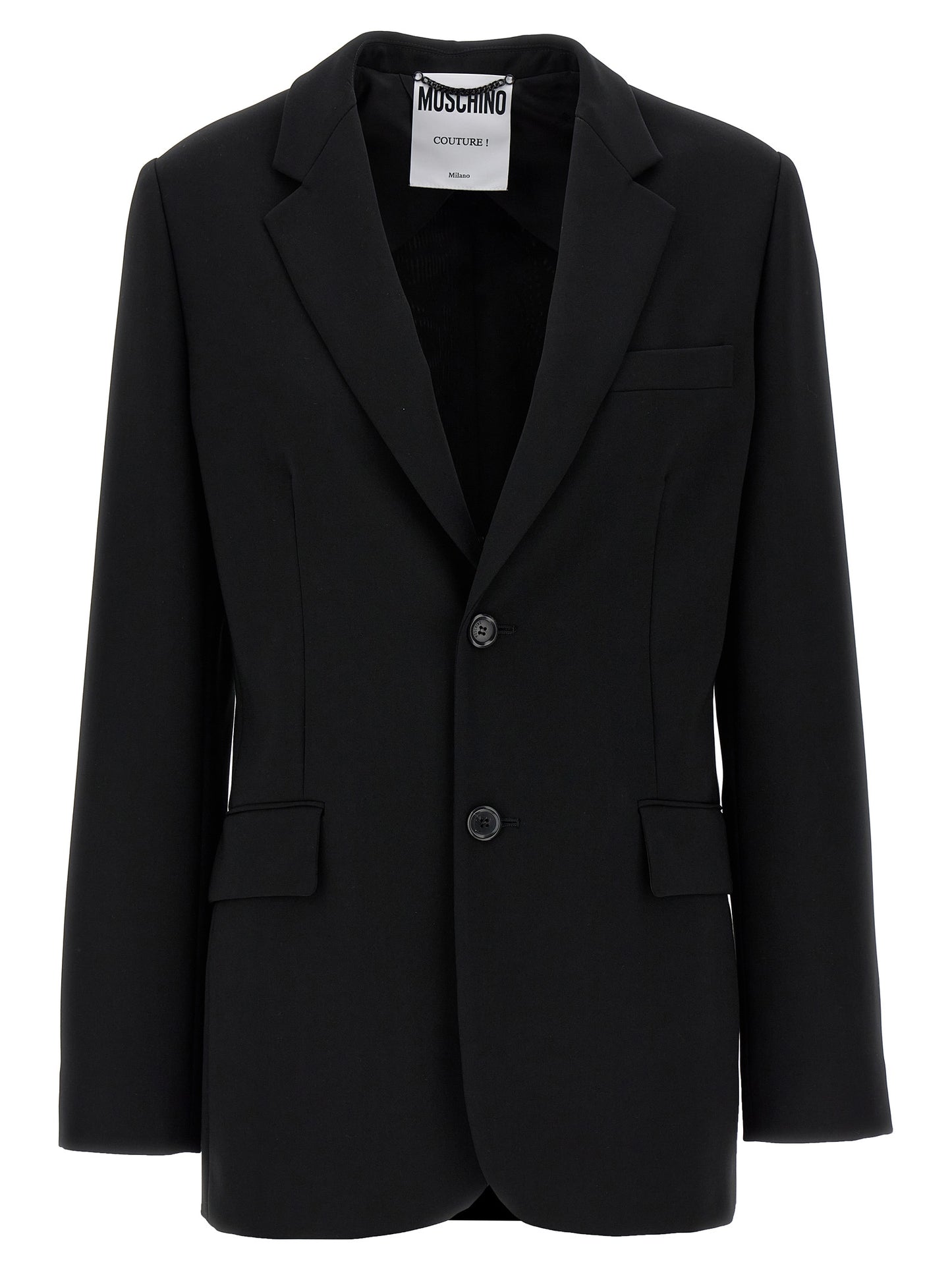 Blazer Moschino negro de poliéster