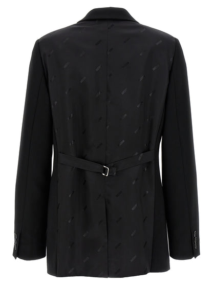 Blazer Moschino negro de poliéster