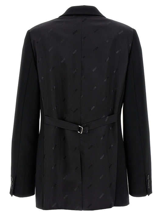 Blazer Moschino negro de poliéster