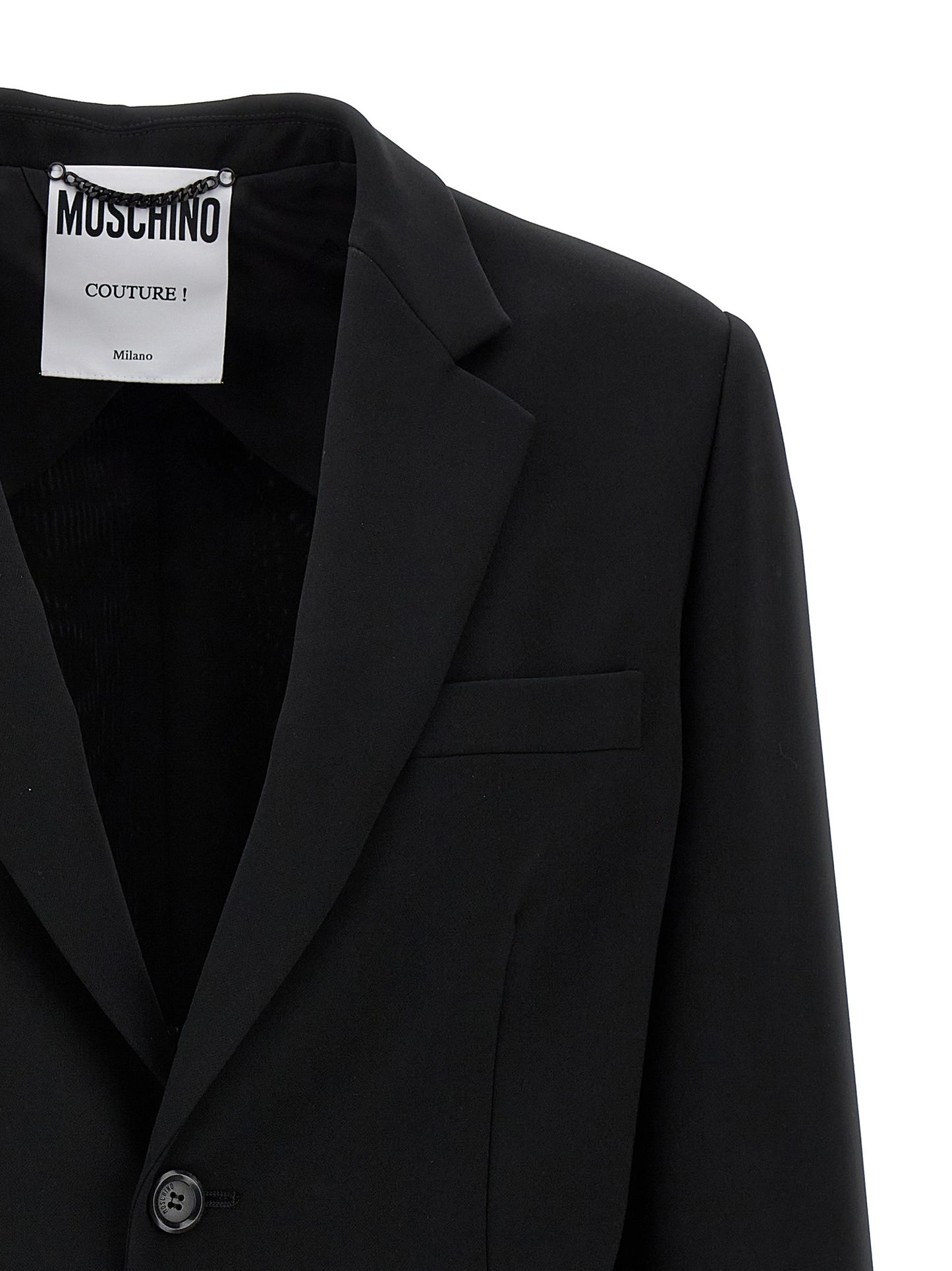 Blazer Moschino negro de poliéster