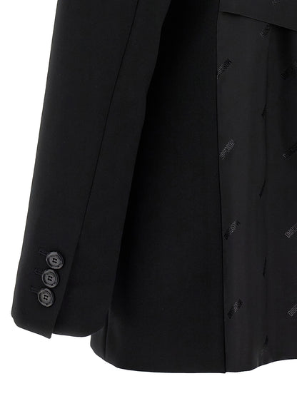 Blazer Moschino negro de poliéster