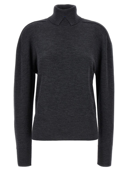 Burberry Cardigan De Lana Gris - Corte Clásico Y Perfil Moderno