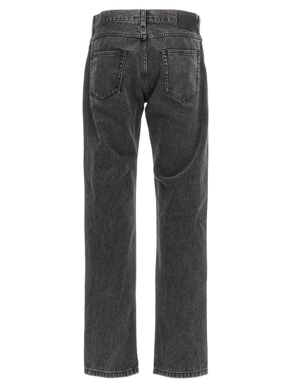Alexander McQueen Black Cotton Straight Leg Jeans