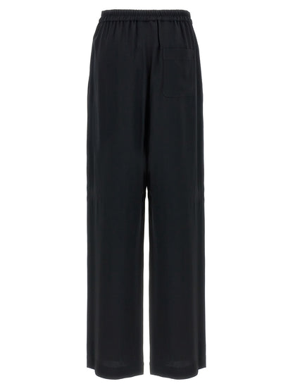 Pantalon décontracté Moschino en acétate noir