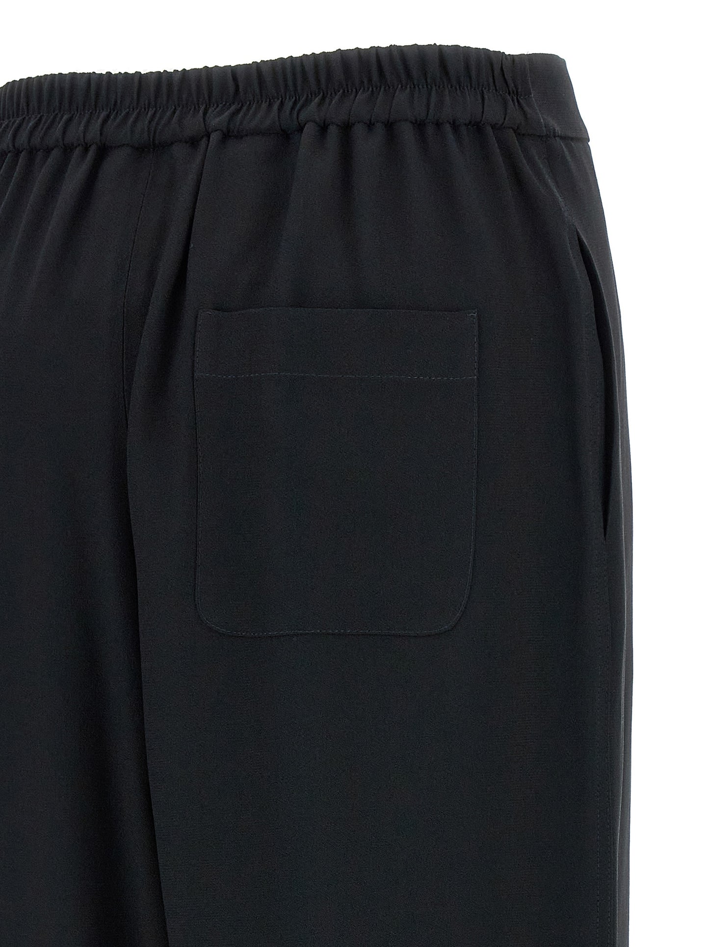 Pantalon décontracté Moschino en acétate noir
