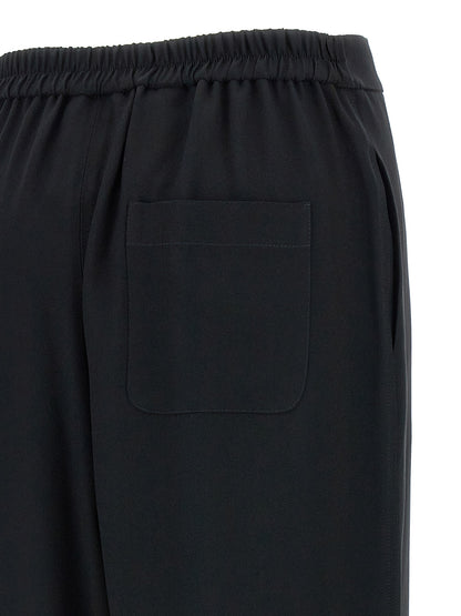 Pantalon décontracté Moschino en acétate noir