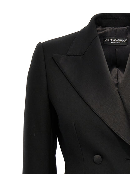 Blazer Dolce & Gabbana de lana virgen negra