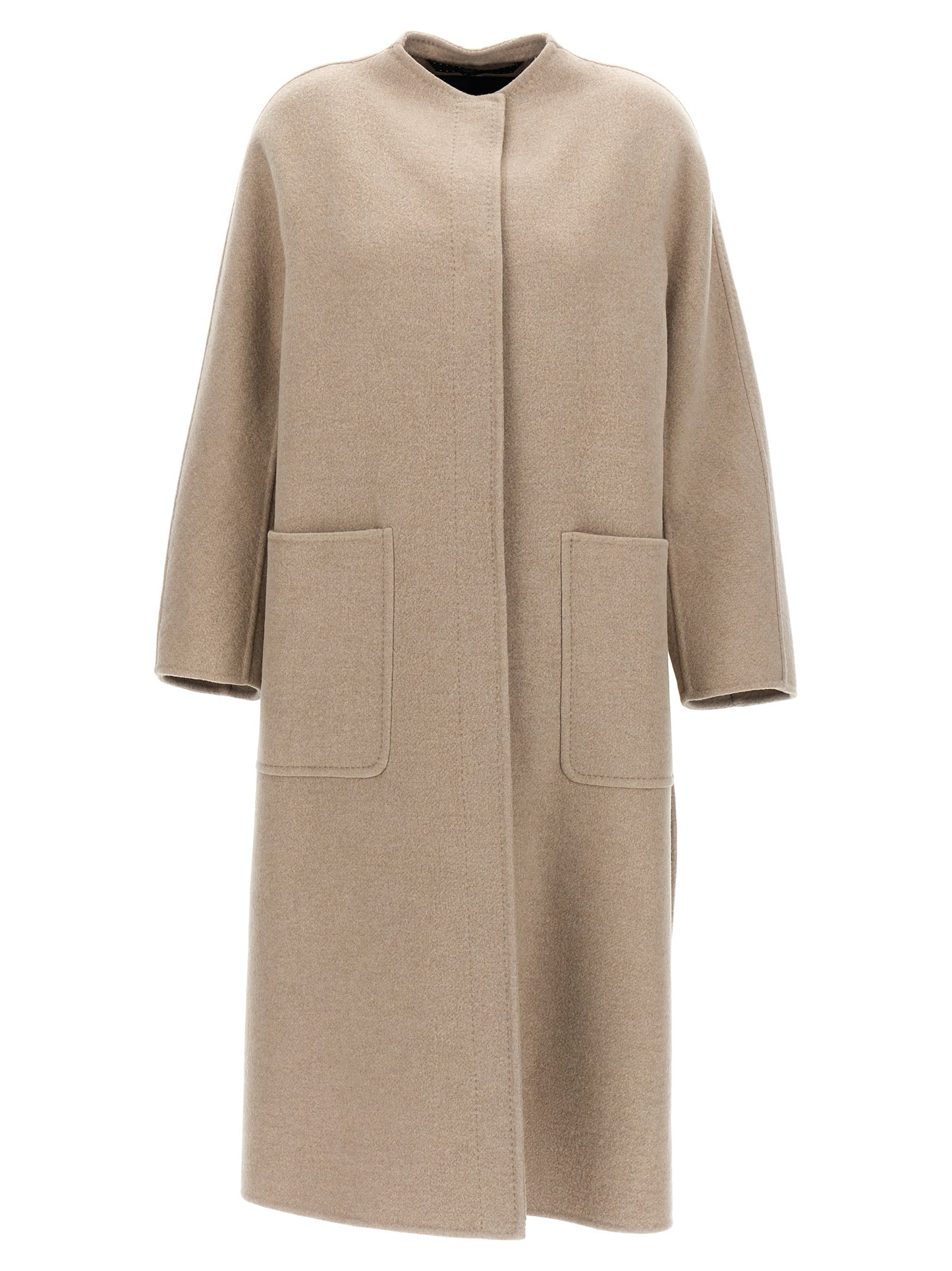 Abrigo Max Mara de cachemir beige
