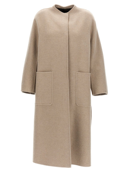 Abrigo Max Mara de cachemir beige