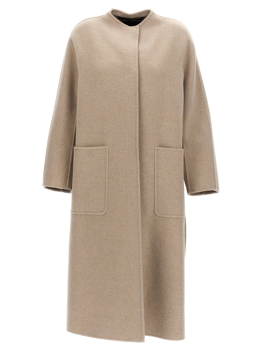 Abrigo Max Mara de cachemir beige