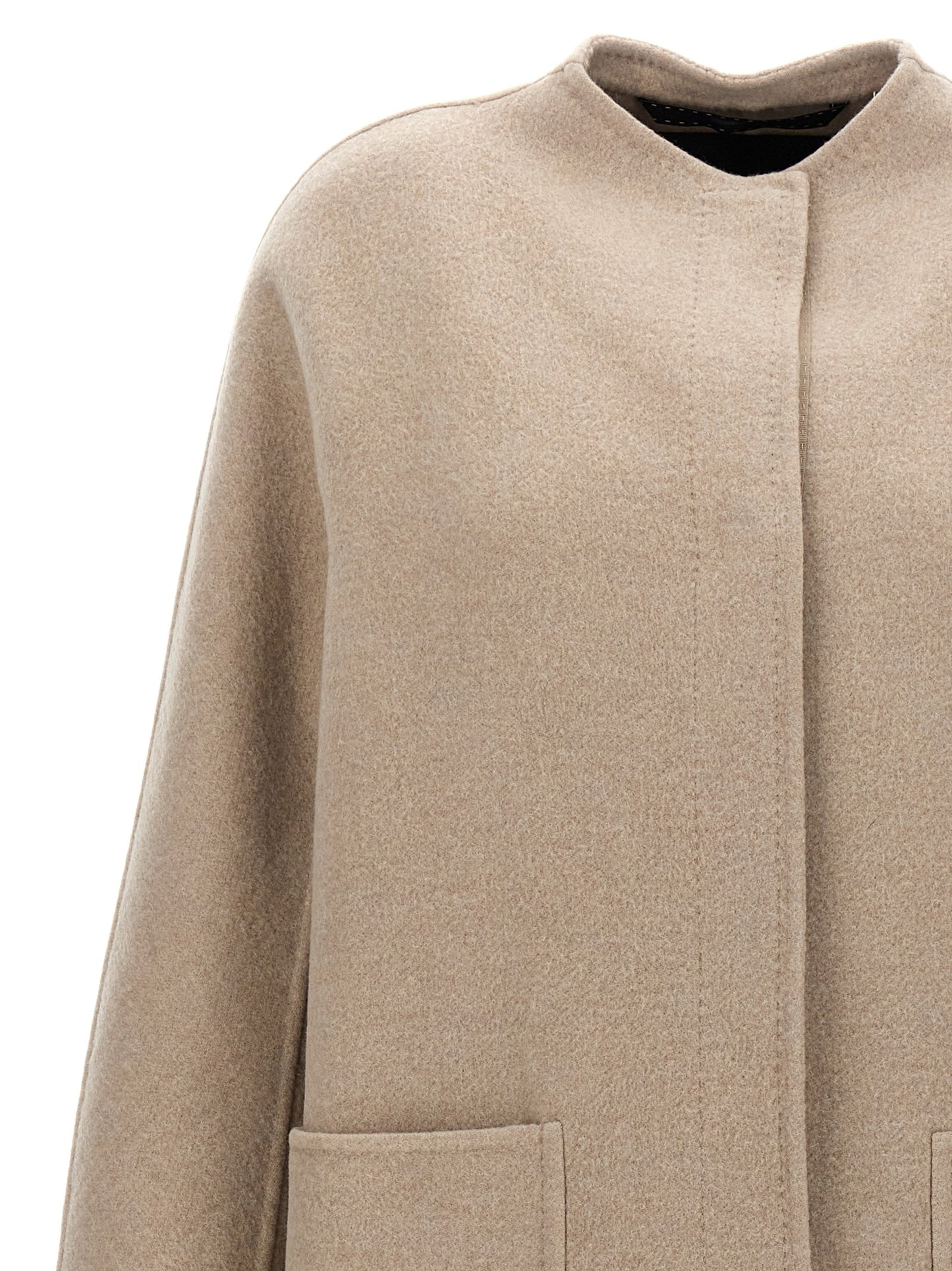 Abrigo Max Mara de cachemir beige