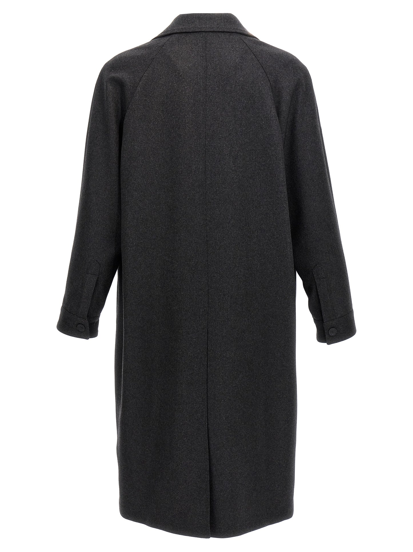 Abrigo de cachemira gris Fendi