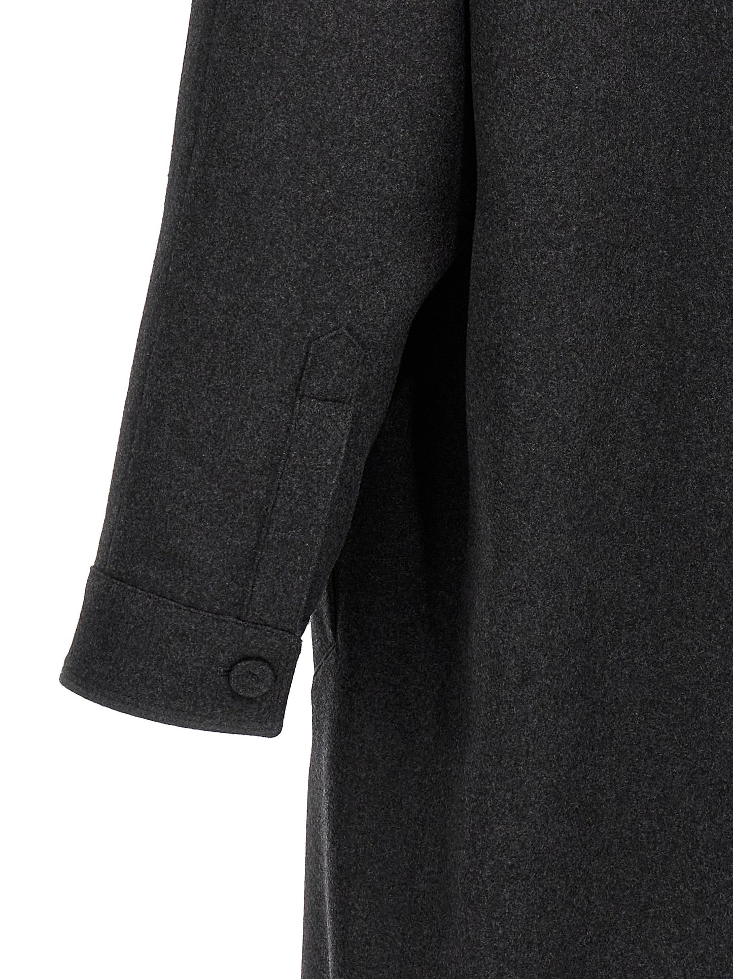 Abrigo de cachemira gris Fendi