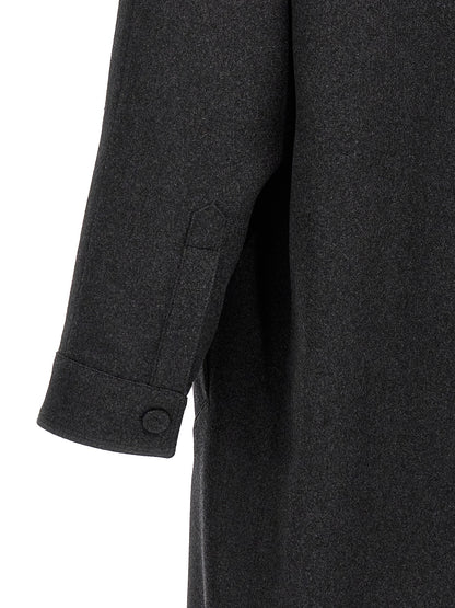 Abrigo de cachemira gris Fendi