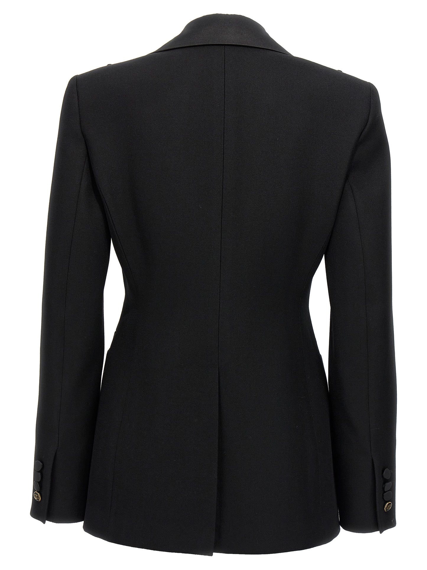Max Mara Blazer Negro de Lana Virgen