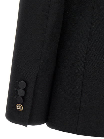 Max Mara Blazer Negro de Lana Virgen