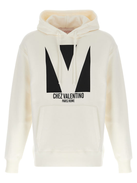 Sudadera Valentino Garavani blanca de algodón